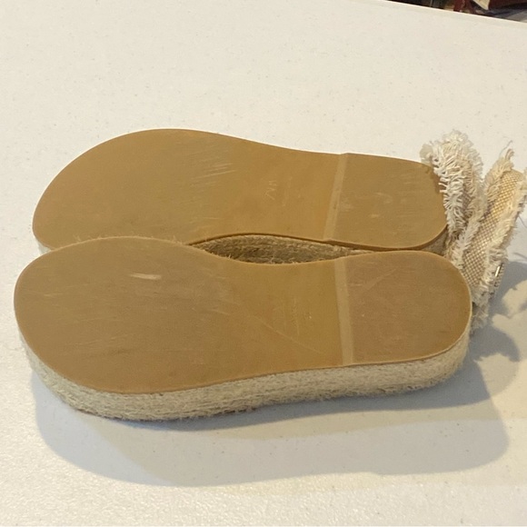 ZARA Platform Espadrilles Sandal Tan - Picture 15 of 16